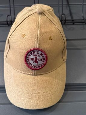 Maker's Mark Whisky Tan Cotton Embroidered Logo Baseball Cap Hat